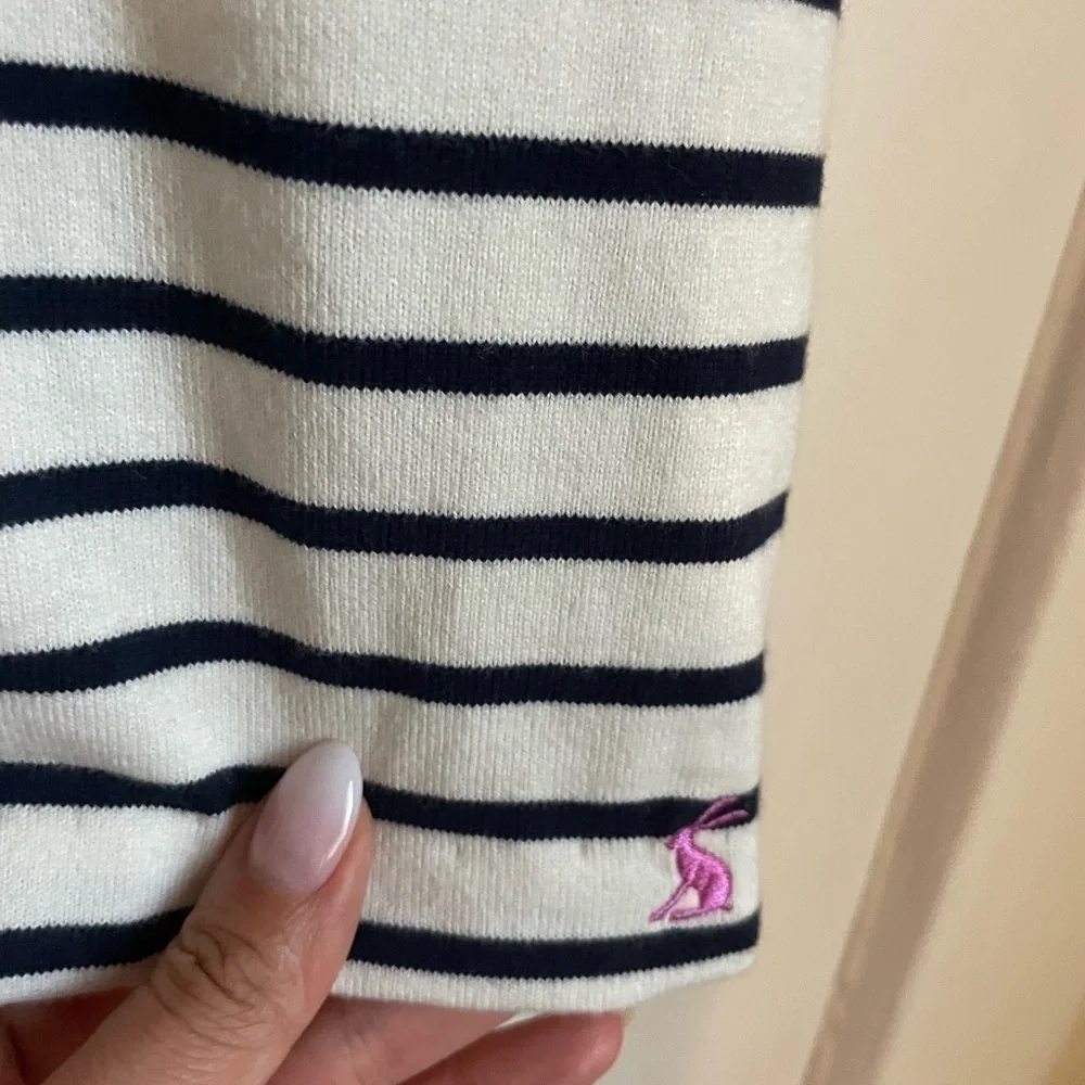 Joules‎ White striped dress size 4